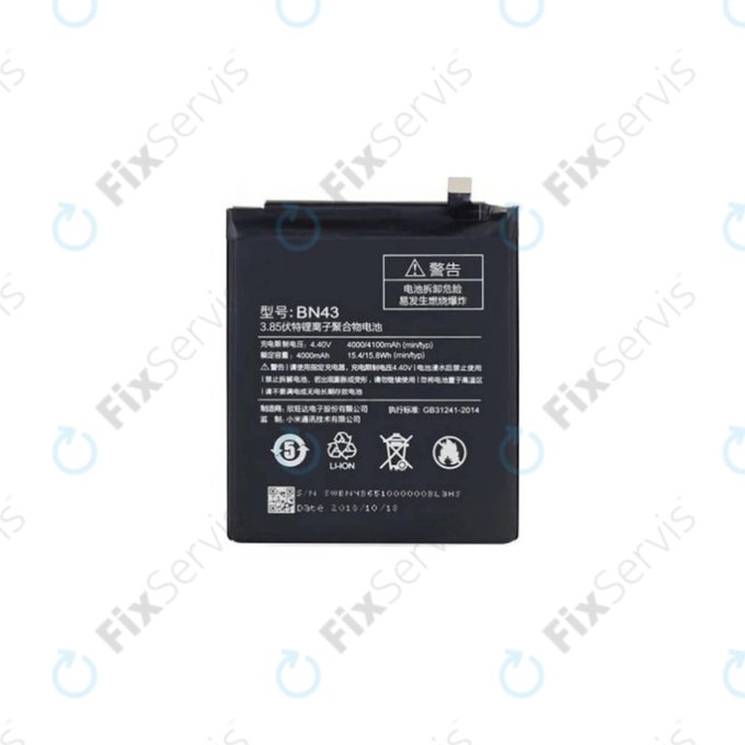 Xiaomi Redmi Note 4X, Note 4 SD Global - Batéria BN43 4100mAh