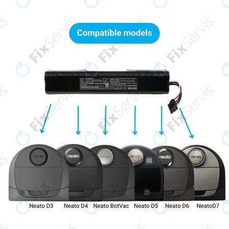 Neato Botvac D3, D4, D5, D6, D7-series - Batéria 945-0225, 205-0011, 205-0013 Li-Ion 14.4V 4200mAh HQ