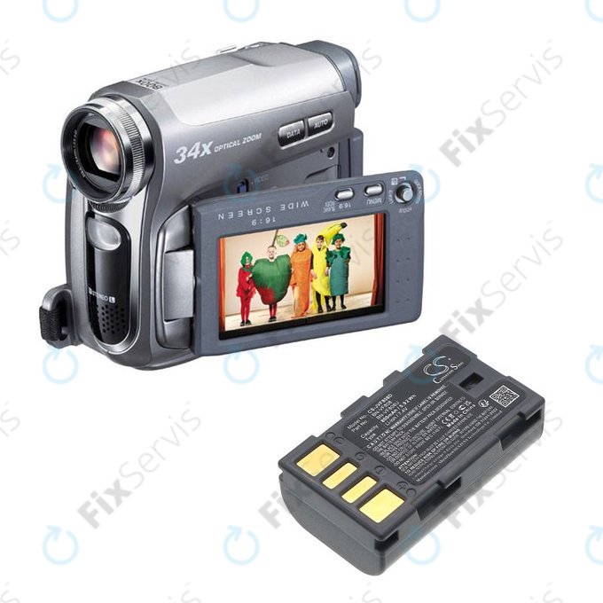 Batéria pre JVC Gr-D850ek, 800mAh, Li-Ion, 7.4V, BN-VF808, HQ