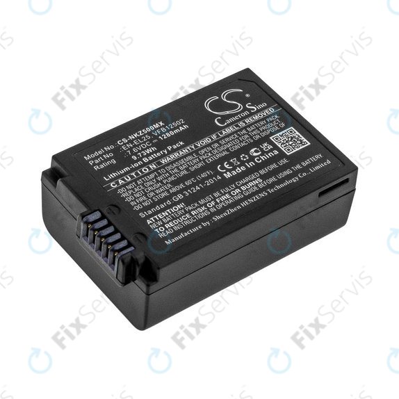 Batéria pre Nikon Z50, Z50 ZFC, Z30, Z FC, 1280mAh, Li-Ion, 7.6V, EN-EL25, HQ