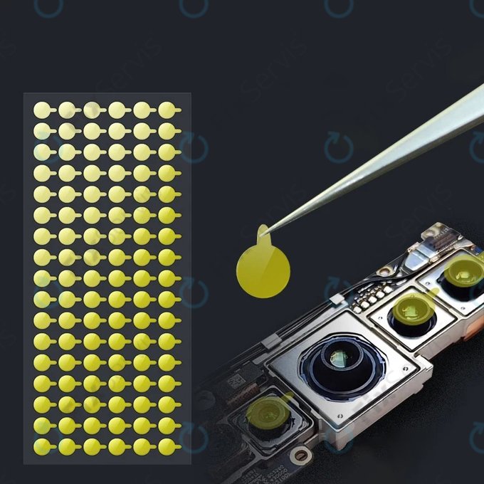 Ochranné protiprachové nálepky na kameru a infračervený senzor - 100 ks