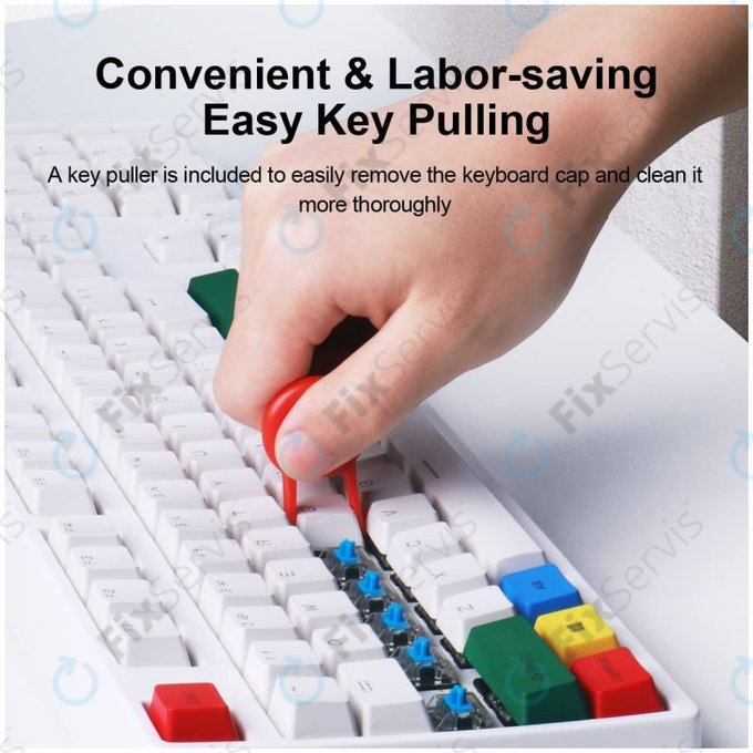 Multifunkčná Čistiaca Kefka + Čistiace Pero + Vyťahovač Klávesov