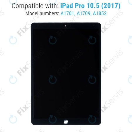 Apple iPad Pro 10.5 (2017) - LCD Displej + Dotykové Sklo (Black) TFT