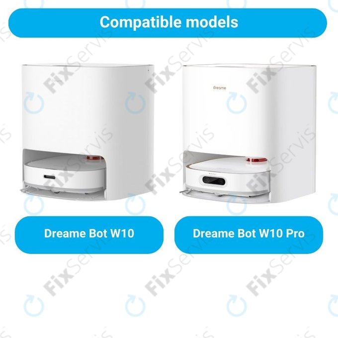 Sada náhradných dielov pre Xiaomi Dreame Bot W10, W10 Pro (2x Hlavné kefy, 4x Filtre, 4x Bočné kefy, 4x Mopovacie utierky)