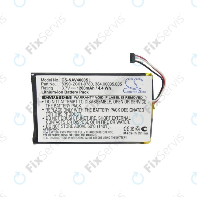 Batéria pre Navigon 40 Easy, Plus, Premium, 1200mAh, Li-Pol, 3.7V, 8390-ZC01-0780, HQ