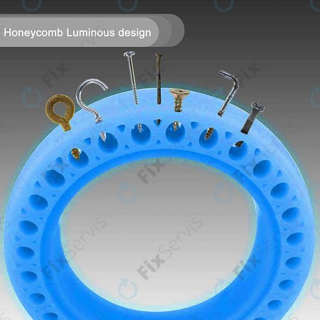 Xiaomi Mi Electric Scooter 1S, 2 M365, Essential, Pro, Pro 2 - Odolná Plná Bezdušová Pneumatika (Blue Fluorescent)