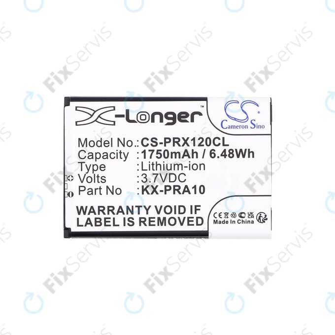 Batéria pre Panasonic KX-PRX110, 120, 150, 1750mAh, Li-Ion, 3.7V, KX-PRA10, HQ