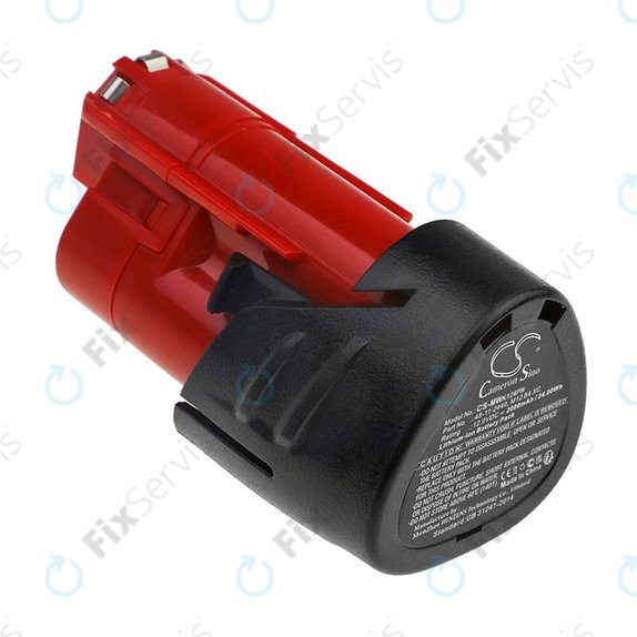 Batéria pre Milwaukee M12 Redlithium XC 4.0, M12 B3 XC, M12 B4 XC, 2000mAh, Li-Ion, 12V, -, HQ