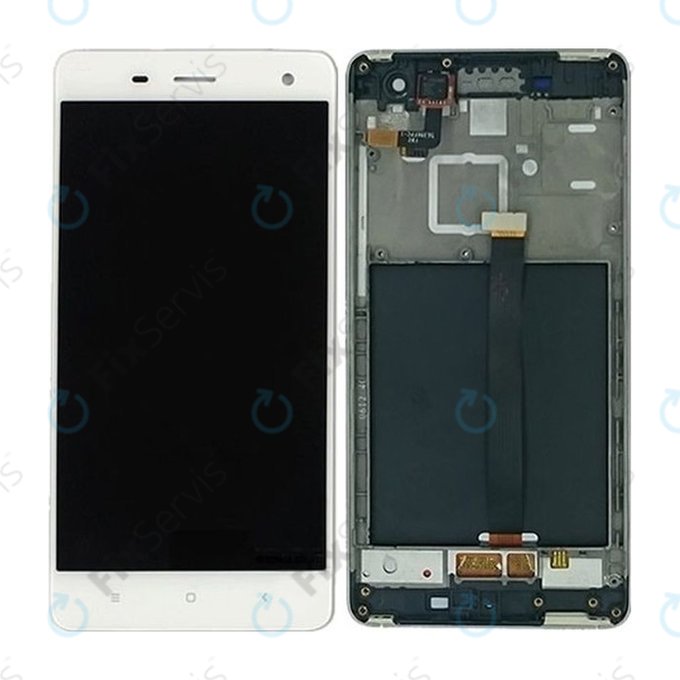 Xiaomi Mi 4 - LCD Displej + Dotykové Sklo + Rám (White) TFT