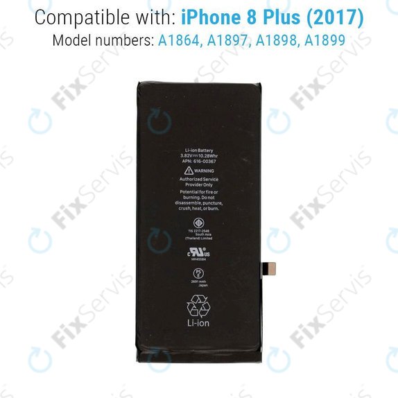 Batéria pre iPhone 8 Plus, 2691mAh, FixPremium
