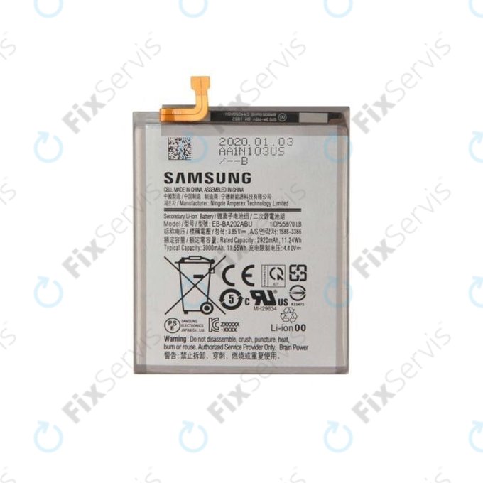 Samsung Galaxy A20e A202F - Batéria EB-BA202ABU 3000mAh - GH82-20188A Genuine Service Pack