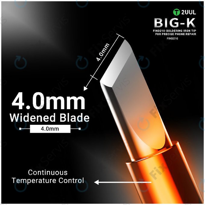 Spájkovací hrot, Knife-Type (K), 2UUL C210