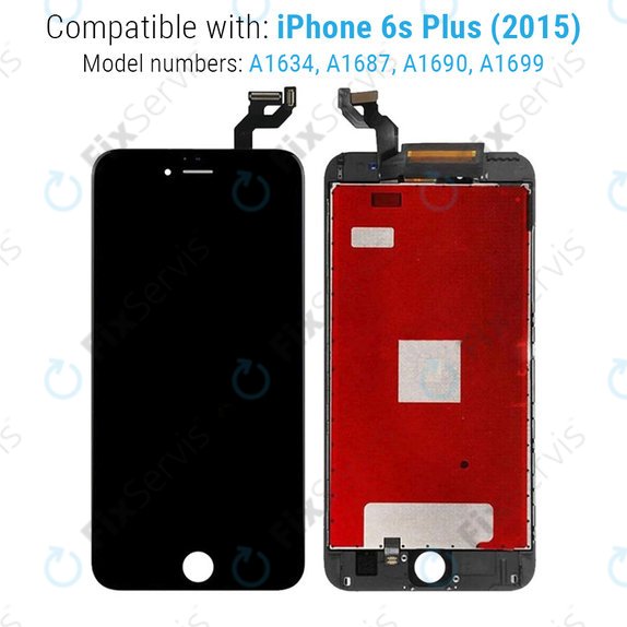 Apple iPhone 6S Plus - LCD Displej + Dotykové Sklo + Rám (Black) Refurbished