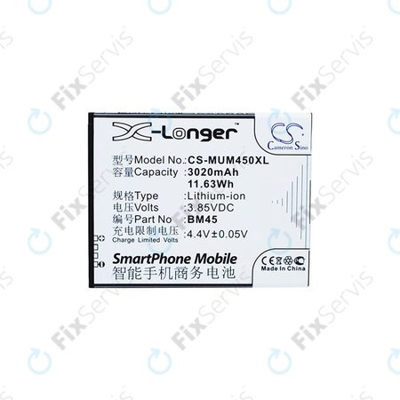 Xiaomi Note 2 Premium Edition - Batéria BM45 3020mAh HQ