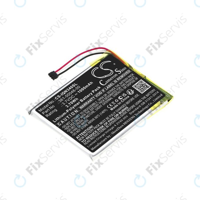 Batéria pre Garmin Dash Cam 20, Nuvi 3400, 1000mAh, Li-Pol, 3.7V, 361-00046-00, HQ