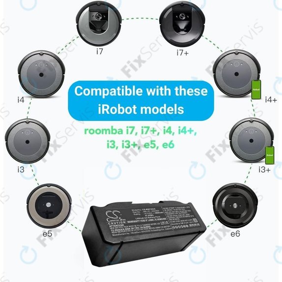 iRobot Roomba e-series, i-series - Batéria ABL-D1, 4624864, ABL-D2 Li-Ion 14.4V 6800mAh HQ