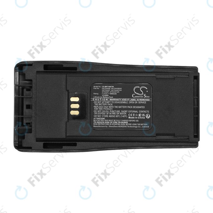 Batéria pre Motorola CP140, 150, 160, 200, DP1400, GP3188, 1800mAh, Li-Ion, 7.2V, NNTN4496, HQ