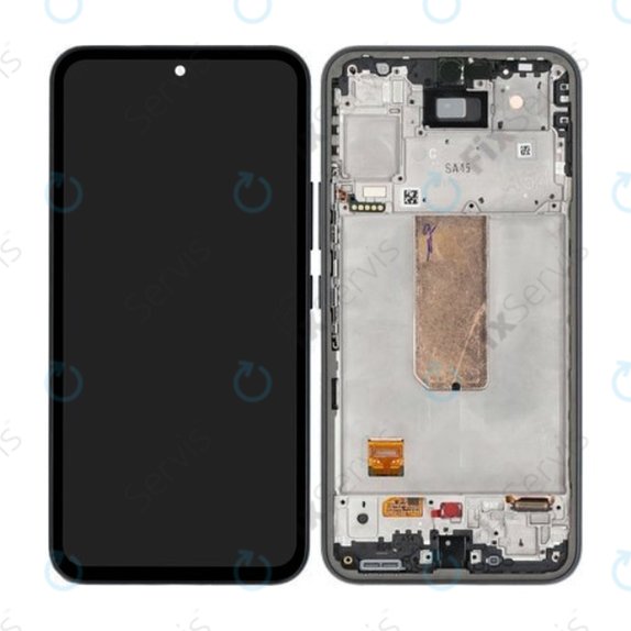 Samsung Galaxy A54 5G A546B - LCD Displej + Dotykové Sklo + Rám (Black) - GH82-31231A, GH82-31232A Genuine Service Pack