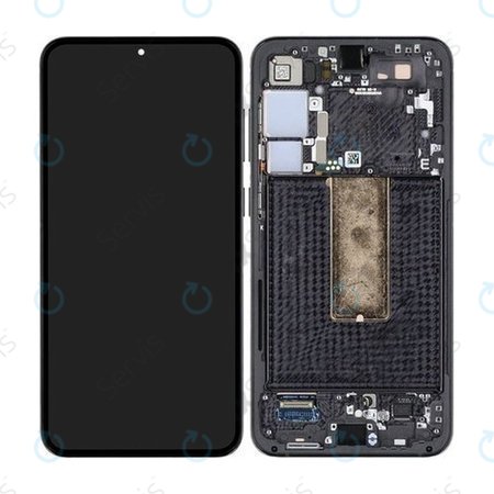 Samsung Galaxy S23 Plus S916B - LCD Displej + Dotykové Sklo + Rám (Phantom Black) - GH82-30478A, GH82-30476A, GH82-30477A Genuine Service Pack