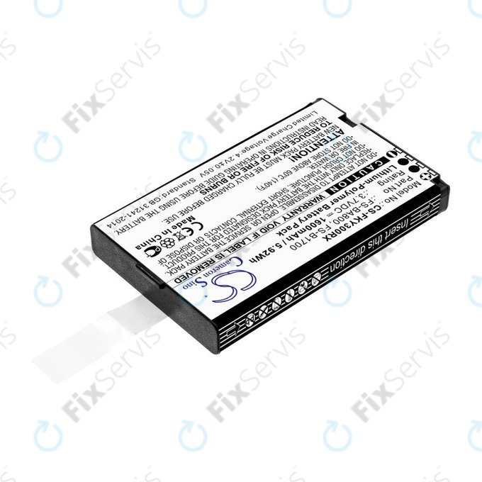 Batéria pre Flysky FA605, FS-GT2B, FS-I10, 1600mAh, Li-Pol, 3.7V, FS-BA800, HQ