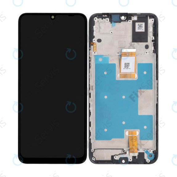 Honor X7a RKY-LX1 RKY-LX2 - LCD Displej + Dotykové Sklo + Rám (Midnight Black) - 0235AENA Genuine Service Pack