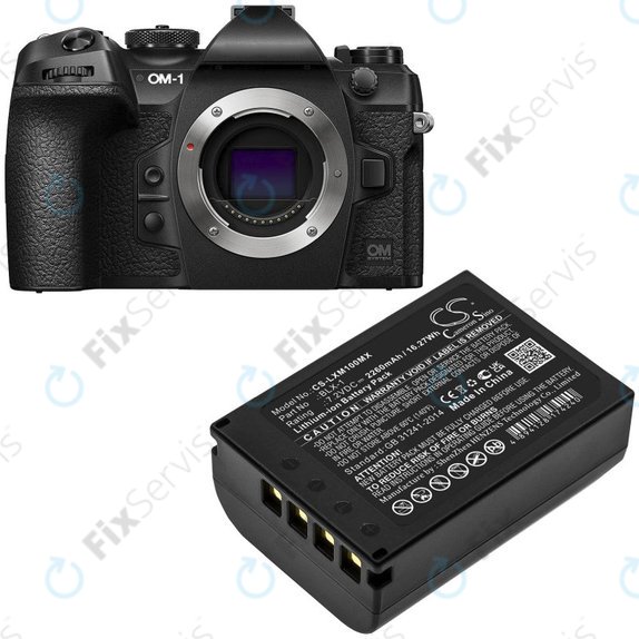 Batéria pre Olympus OM SYSTEM OM-1, OM-1 Mirrorless, 2260mAh, Li-Ion, 7.2V, BLX-1, HQ