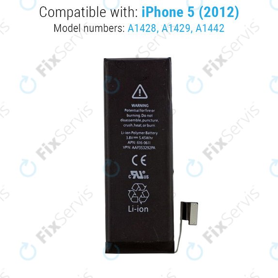Batéria pre iPhone 5, 1440mAh