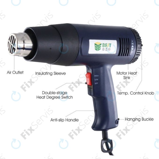 Best BST-8016 - Teplovzdušná Pištoľ (3A)