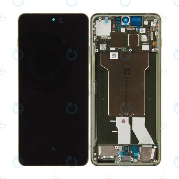 Displej pre Motorola Edge 70, Dotykové sklo s rámom, Bronze Green, 5D68C31543, Genuine Service Pack
