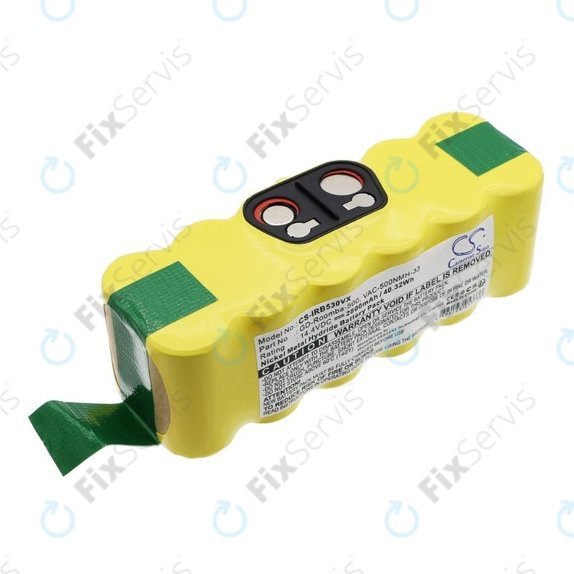 iRobot Roomba 500, 600, 700, 800, 900-series, R3, Scooba 450, Vileda 137173 - Batéria 11702, GD-Roomba-500, VAC-500NMH-33 Ni-MH 14.4V 2800mAh HQ