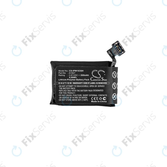 Batéria pre Apple Watch 3 38 mm, 260mAh, GPS Version, Li-Pol, 3.81 V, A1847, HQ
