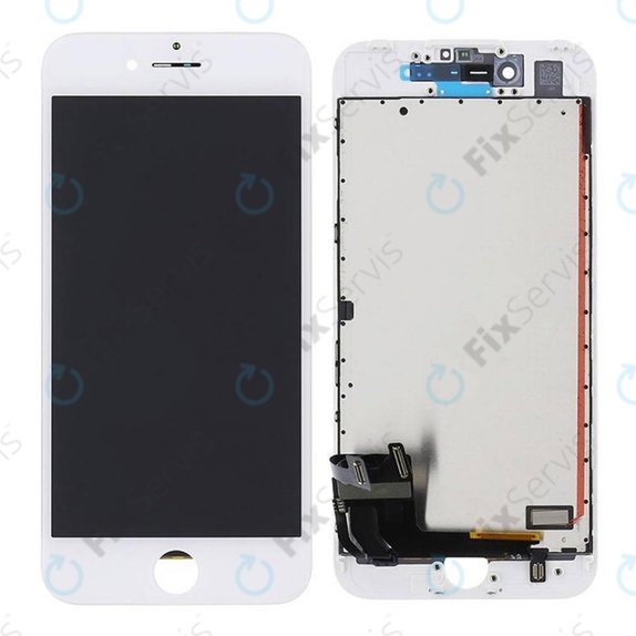 Displej pre iPhone 7, White, Dotykové sklo s rámom, Refurbished