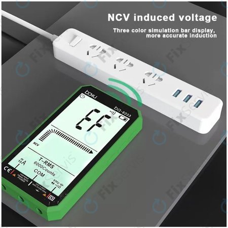 Baku BA-8233 - Profesionálny Digitálny Multimeter s Dotykovým Displejom