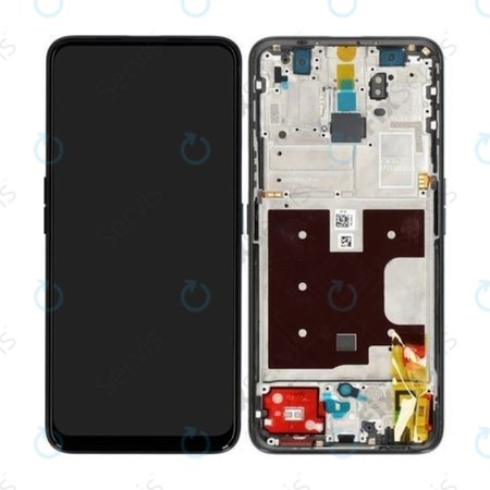 Oppo Reno 2 Z - LCD Displej + Dotykové Sklo + Rám (Black) - O-4902827 Genuine Service Pack