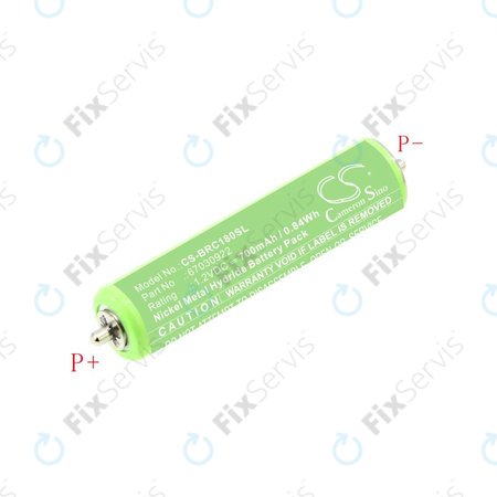 Batéria pre Braun 1000, 180, 2000, 3000, 4735, 5411, Cruzer1, Cruzer Z20, 700mAh, Ni-MH, 1.2V, 67030922, HQ