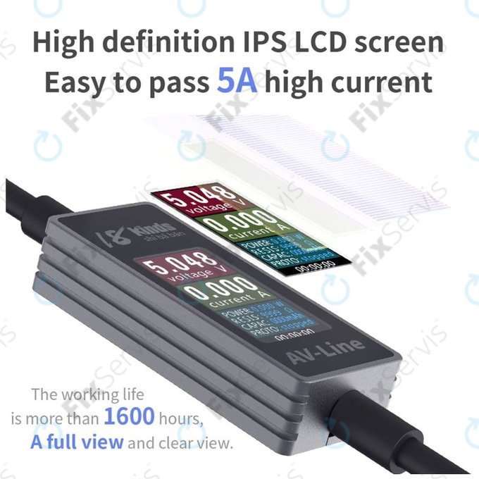 AV-Line - Smart Detekčný Nabíjací Kábel (Lightning - USB-A)