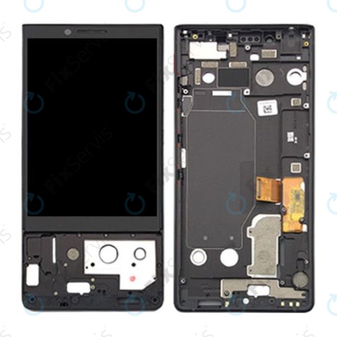 Blackberry Key2 - LCD Displej + Dotykové Sklo + Rám (Black) TFT
