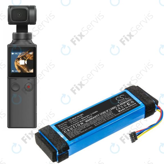 Batéria pre Xiaomi Fimi Palm, 800mAh, Li-Pol, 7.4V, GH3DC01FM, HQ