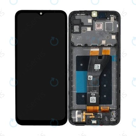 Samsung Galaxy A14 5G A146B - LCD Displej + Dotykové Sklo + Rám (Black) - GH82-30658A, GH81-23315A, GH81-23640A Genuine Service Pack