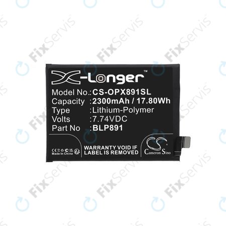 Oppo A52, A72, A92, Find X5 - Batéria BLP891 2300mAh HQ