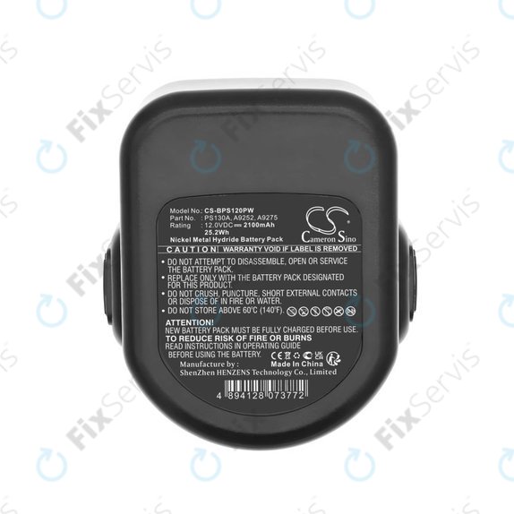 Batéria pre Black & Decker Cd1202, 2100mAh, Ni-MH, 12V, PS130A, HQ