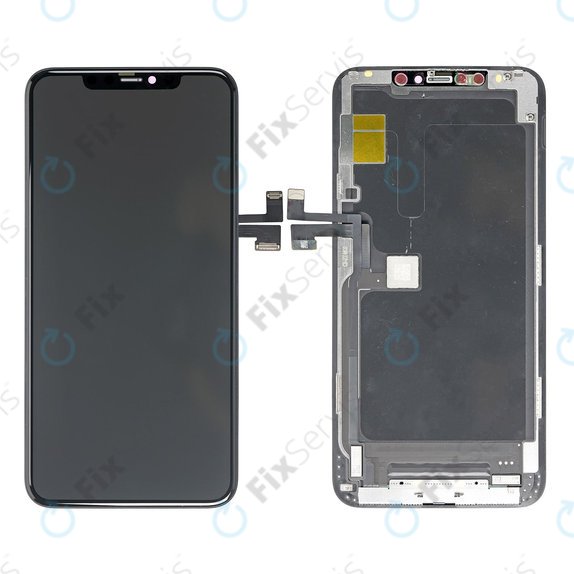 Displej Hard OLED pre iPhone 11 Pro Max, Dotykové sklo s rámom, FixPremium