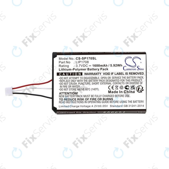 Batéria pre Sony PS5 DualSense, 1600mAh, Li-Pol, 3.7V, LIP1708, HQ