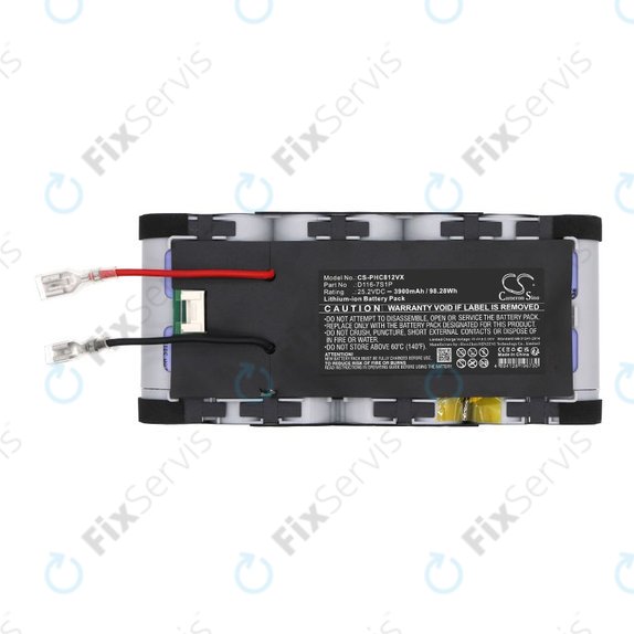 Batéria pre Philips Aqua Plus 8000, XC8349/01, XW8122/82, 3900mAh, Li-Ion, 25.2V, D116-7S1P, HQ