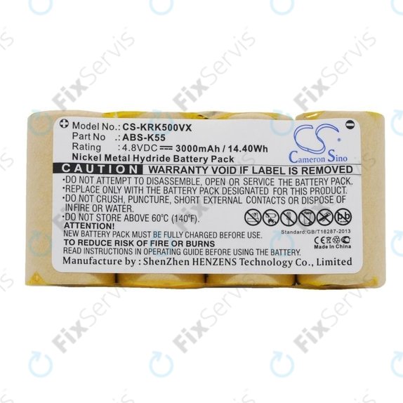 Kärcher K50, K85 - Batéria ABS-K55 Ni-MH 4.8V 3000mAh HQ