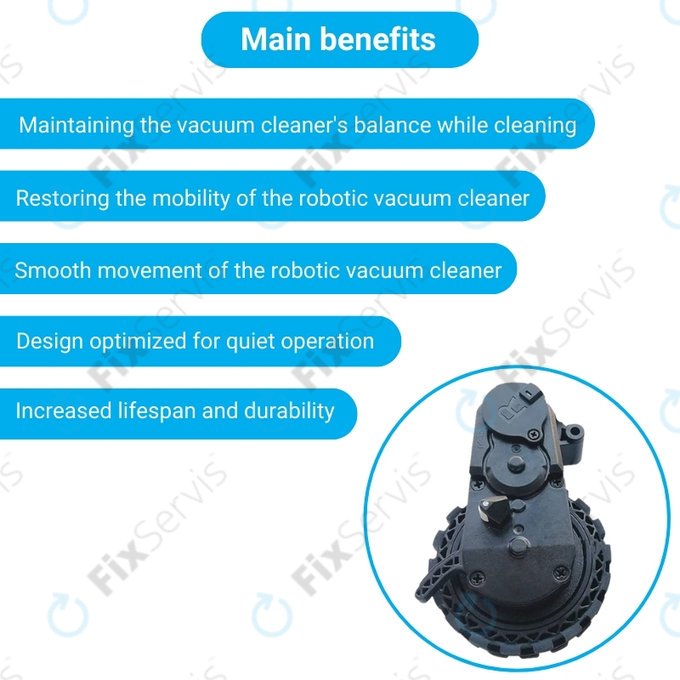 Ecovacs Deebot N-series, T-series, Ozmo-series - Koleso s Motorom (Pravé)