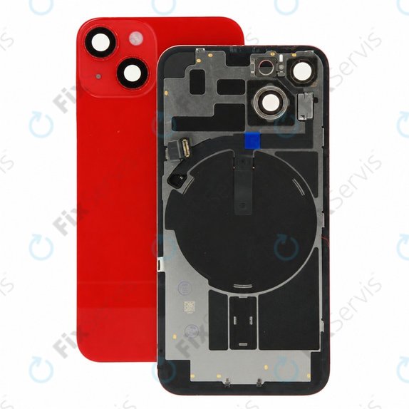 Sklo zadného housingu pre iPhone 14, (PRODUCT)RED, Pulled A