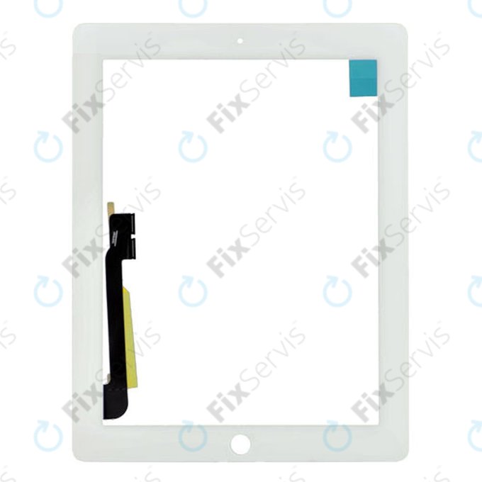 Apple iPad 3, iPad 4 - Dotykové Sklo (White)
