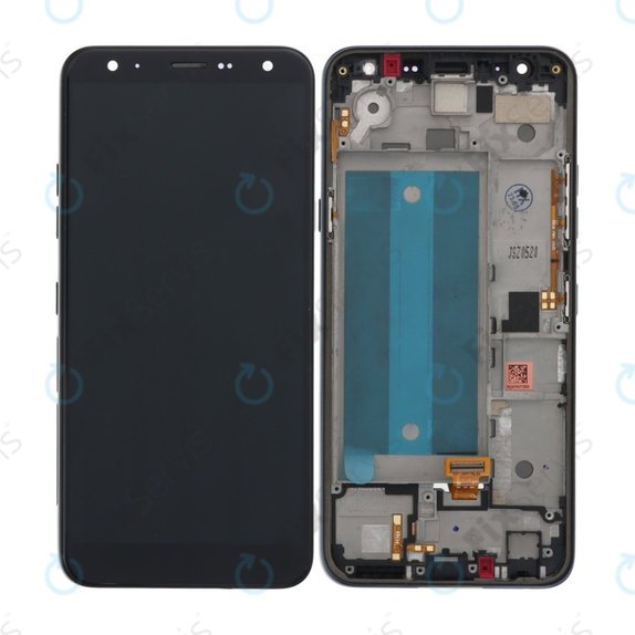 LG K40 - LCD Displej + Dotykové Sklo + Rám (Black) TFT