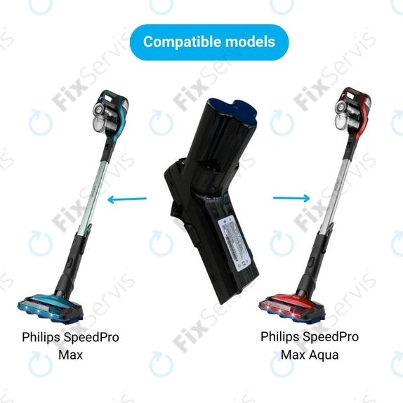 Philips SpeedPro Max, SpeedPro Max Aqua - Batéria 18650HE2 Li-Ion 18.0V 2400mAh